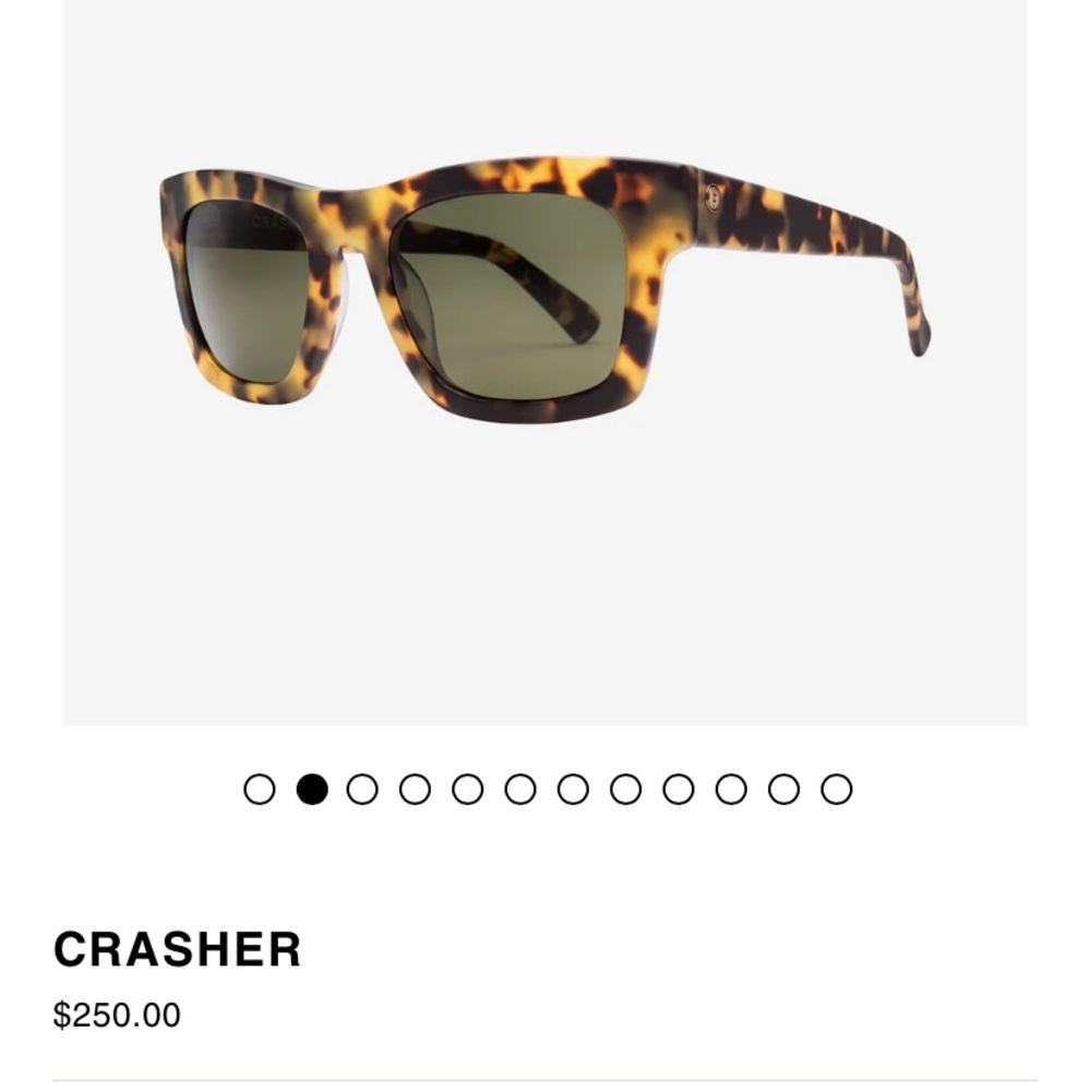 NWOT Electric Crasher Sunglasses in Matte Torte